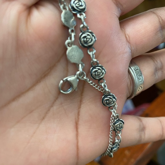 James Avery Silver Rose Chain Bracelet - Picture 6 of 9